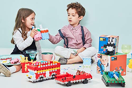 PLUS PLUS - Construction Building Toy, Open Play Set - 1200 Piece - Pastel Color Mix