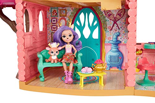 Enchantimals Cozy Deer House Playset + Danessa Deer Doll & Sprint Figure