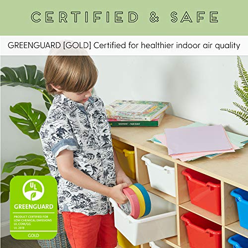 ECR4Kids Birch 12 Cubbie Tray Cabinet