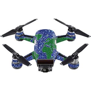 MightySkins Skin Compatible with DJI Spark Mini – Bling World | Protective, Durable, and Unique Vinyl Decal wrap Cover | Easy to Apply, Remove, and Change Styles | Made in The USA