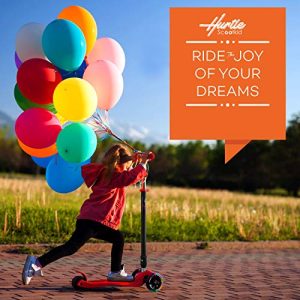 3 Wheeled Scooter for Kids - Stand & Cruise Child/Toddlers Toy Folding Kick Scooters w/Adjustable Height, Anti-Slip Deck, Flashing Wheel Lights