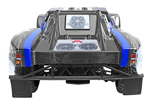 Redcat Racing Blackout SC 1/10 Scale Electric Short Course Truck with Waterproof Electronics Vehicle, Blue