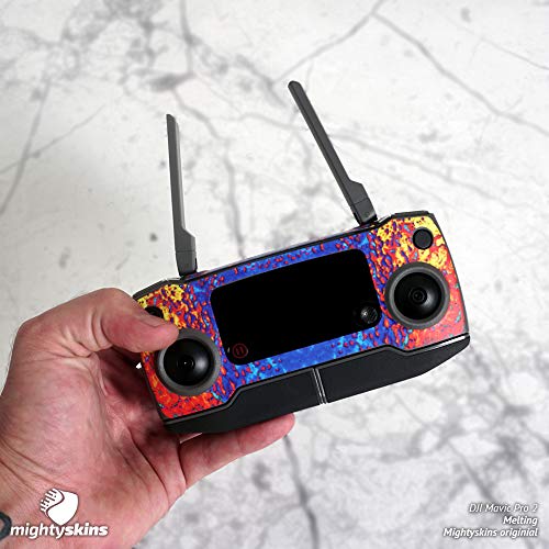 MightySkins Skin Compatible With DJI Mavic 2 Pro or Zoom - Green Flames | Protective, Durable, and Unique Vinyl Decal wrap cover | Easy To Apply, Remove, and Change Styles | Made in the USA