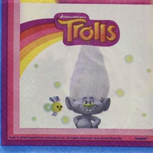 Unique Trolls Beverage Napkins 10", 16 Ct.