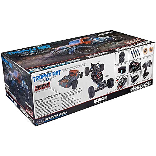 Team Associated 70019 Trophy Rat Short Course Truck, Brushless, Ready to Run, 1/10 Scale, 2WD