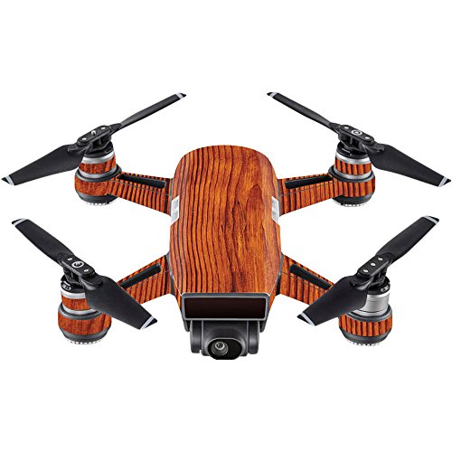 MightySkins Skin Compatible with DJI Spark Mini - Knotty Wood | Protective, Durable, and Unique Vinyl Decal wrap Cover | Easy to Apply, Remove, and Change Styles | Made in The USA