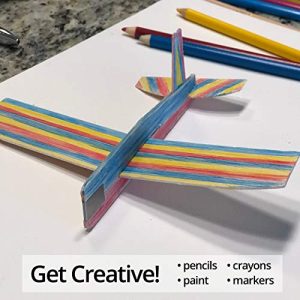 S&S Worldwide 25-1 PK36 Balsa-Wood Top Gun Glider Model Plane (Pack of 36)