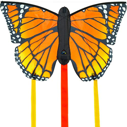 HQ Kites Monarch R Butterfly Kite 20 Inch Single - Line Kite with Tail - Active Outdoor Fun for Ages 5 and Up