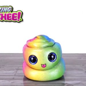 Grin Studios Amazing Squishee Friends XL Narwhal - 10In Slow Rising with Glitter Eyes