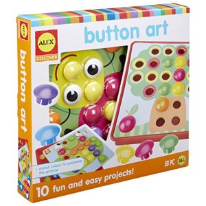 Alex Discover Button Art Activity Set Kids Art and Craft Activity
