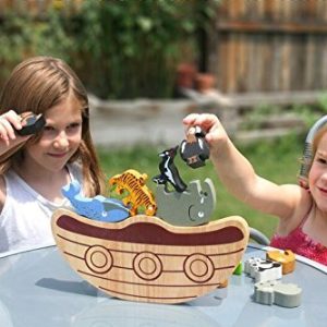 BeginAgain Balance Boat Endangered Animals Game - Promotes Active Play and Motor Skills - 3 and Up