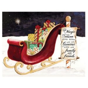 Jada Venia 9.75"x7.75" Sherri Ohler Sleigh Light Box Insert