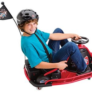 Razor Crazy Cart Electric 360 Spinning Drifting Kids Ride On Outdoor Go Cart