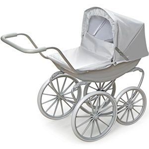 Badger Basket London Doll Pram ,fits American Girl Dolls, Gray