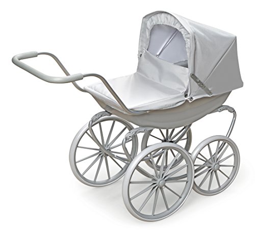 Badger Basket London Doll Pram ,fits American Girl Dolls, Gray