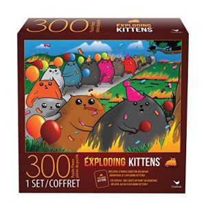 Cardinal Games 6046342 Exploding Kittens 300 Piece Jigsaw Puzzle, Multicolor