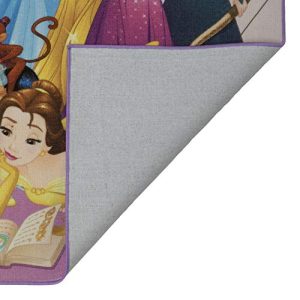 Gertmenian Disney Princess Rug Kids Party Carpet, 5x7 Large, Rainbow