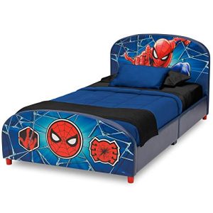 Delta Children Upholstered Twin Bed, Marvel Spider-Man