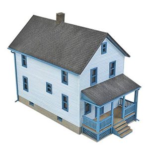 Walthers Cornerstone HO Scale Model Story Frame House Kit, 1/16" 12.7 x 6.3 x 10.3cm