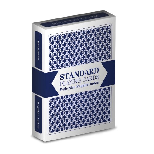 Brybelly 12 Blue Decks Standard Playing Cards by Brybelly (Wide-Size, Regular Index)