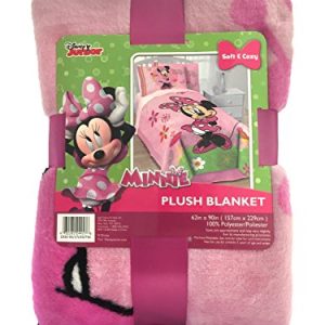 Disney Minnie Mouse Bowtique 'Garden Party' Fleece 62" x 90" Twin Blanket