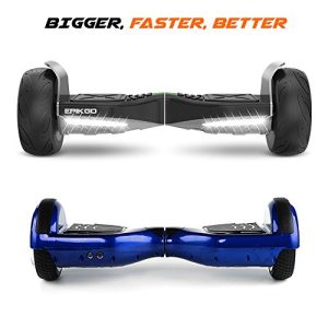 EPIKGO Sport Balance Board Self Balance Scooter Hover Balancing Board -UL2272 Certified, All-Terrain 8.5” Racing Wheels, 400W Dual-Motor,LG Smart Battery, Board Hover Over Tough Road Condition-Black