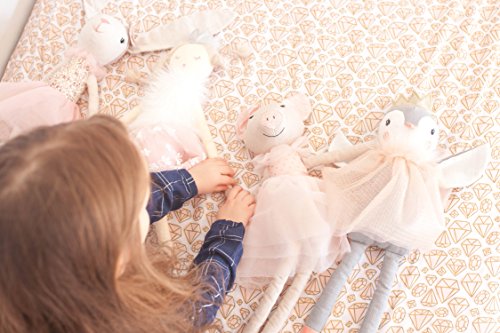 Mon AMI Pink Piglet Ballerina Designer Plush Doll, Exquisite Craftmanship, Premium Quality, Cuddling, Collecting & Playing Toy, Baby or Toddler Gift 18", Multicolor