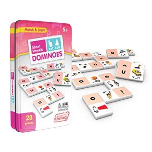 Junior Learning Short Vowel Dominoes Educational Action Games