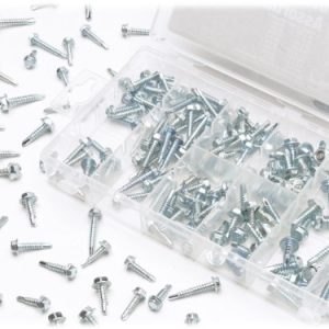 Performance Tool W5220 200 pc Hex Washer Self Drilling Assortment