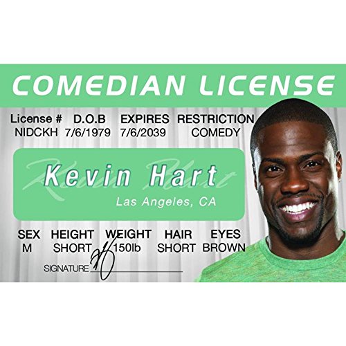 Signs 4 Fun Nidckh Kevin Hart's Driver's License