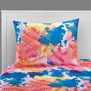 Heritage Kids Color Splash Bedding Set, Queen, Pink