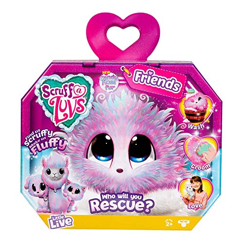 Little Live Scruff-A-Luvs Plush Mystery Rescue Pet - Candy Floss