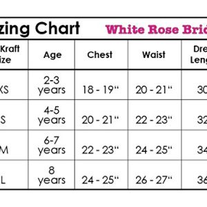KidKraft White Rose Bride Dress Up Costume - XS