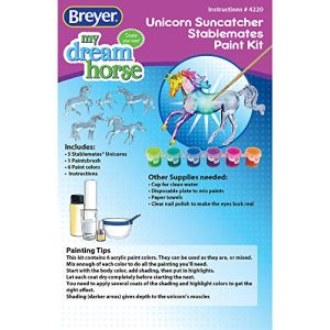 Breyer Stablemates Suncatcher Unicorn Craft Set | 5 Piece Set | 1:32 Scale | Model #4220