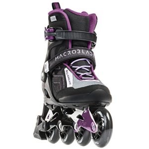 Rollerblade Macroblade 80 ABT Women's Adult Fitness Inline Skate, Black and Purple, Performance Inline Skates