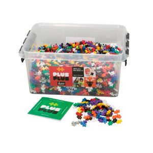 PLUS PLUS - Construction Building Toy, Open Play Set - 3,600 Pieces with Storage Tub - Basic Color Mix