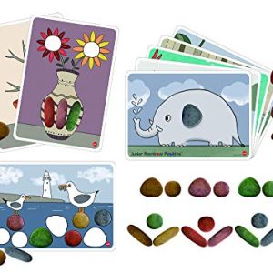 EDX Education 75152 Eco Friendly Junior Rainbow Pebbles Activity Set