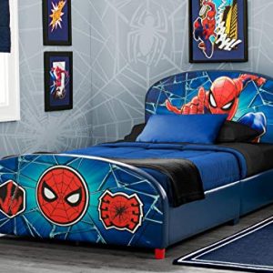 Delta Children Upholstered Twin Bed, Marvel Spider-Man