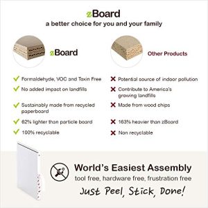 Way Basics Eco Stackable Connect Storage Cube with Shelf Cubby Organizer, Espresso Wood Grain (Tool-Free Assembly and Uniquely Crafted from Sustainable Non Toxic zBoard Paperboard)