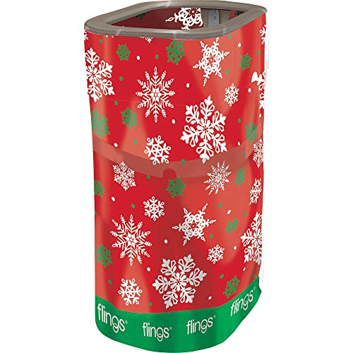 amscan Christmas Red Snowflake Fling Bin | Party Supply