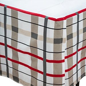 Rizzy Home BS1489 Bed Skirt, 54"X79", White