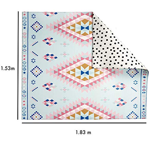 Play with Pieces, Reversible Play Mat, Moroccan Rug Plus Polka Dot