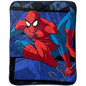 Marvel Spiderman Burst Plush Throw, 46" X 60"