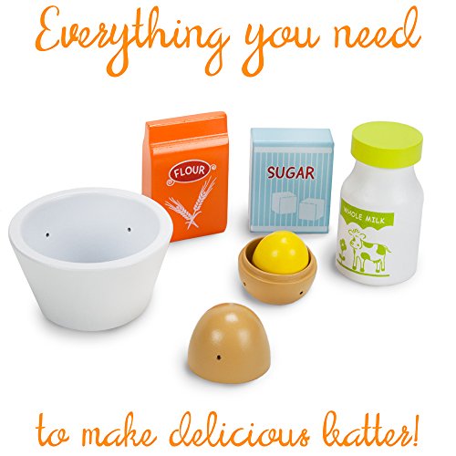 Wood Eats! Marvelous Mixer Playset with Sugar, Milk, Flour and Egg