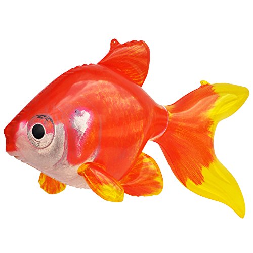 Jet Creations An-Gold Inflatable Gold Fish 20" Long - Best Forparty Supplies Party Favors, Party Gifts, For Kids & Adults