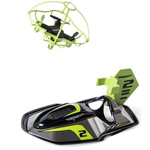 Air Hogs 2-in-1 Hyper Drift Drone for High Speed Racing and Flying - Green