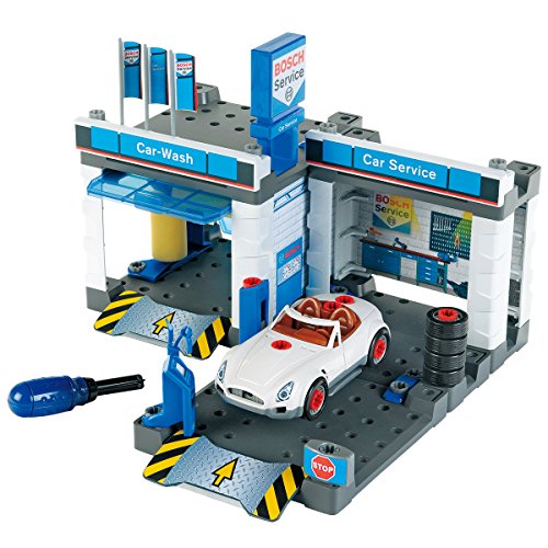 Theo Klein Bosch Car Repair with Car Wash Playset