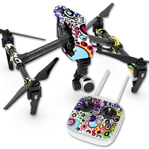 MightySkins Skin Compatible with DJI Inspire 1 Quadcopter Drone wrap Cover Sticker Skins Circle Explosion