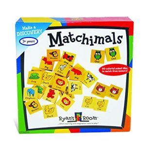 Small World Toys Ryan's Room Wooden Toys -Matchimals (Matching Game)
