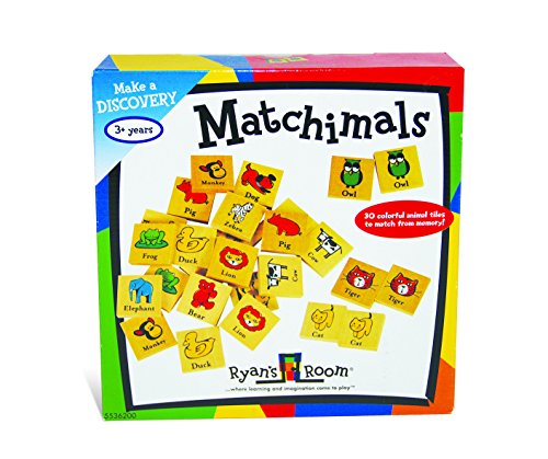 Small World Toys Ryan's Room Wooden Toys -Matchimals (Matching Game)